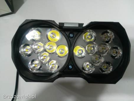 LAMPA ROBOCZA 18 LED 12V 24V szperacz halogen podwójny