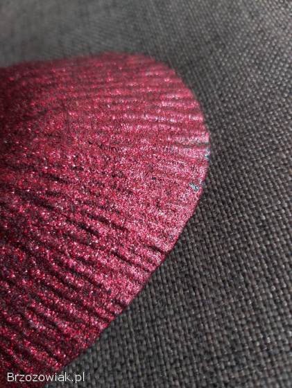 Talerze talerzyki czerwone serce tureckie szkło Akcam Heart Plates 4 sztuki.