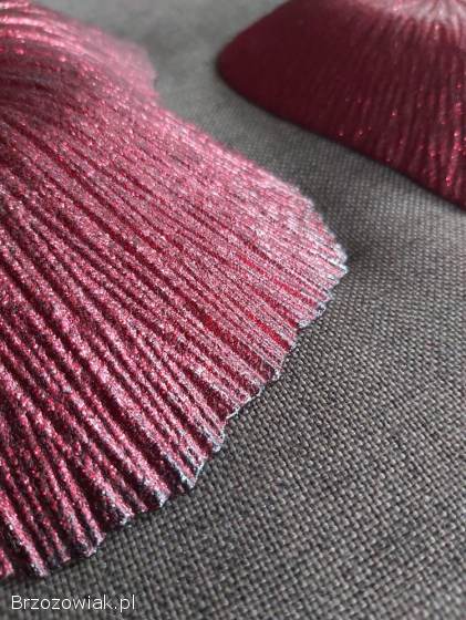 Talerze talerzyki czerwone serce tureckie szkło Akcam Heart Plates 4 sztuki.