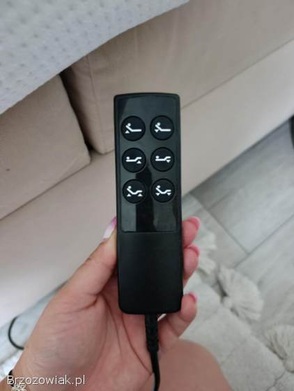 Sprzedam łóżko kontynentalne beżowe 180x200 materac