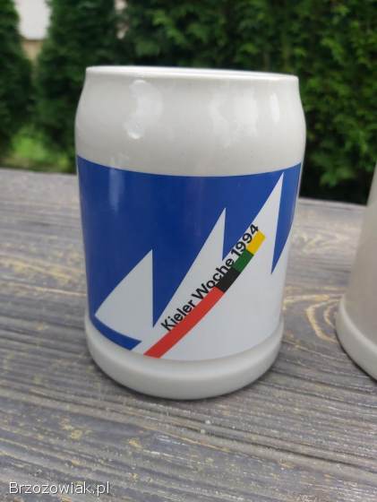 Kubki kufle pamiątkowe z Tygodnia Kilońskiego Kieler Woche regaty żeglarskie.