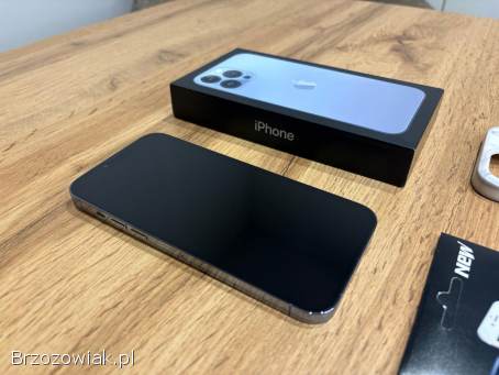 Okazja!  Iphone 13 Pro Max Sierra Blue!  Super Stan!  Kondycja Bat 98!