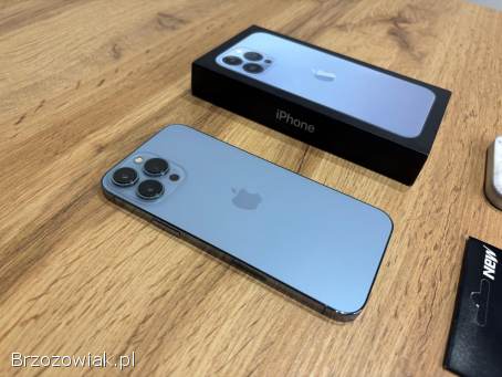 Okazja!  Iphone 13 Pro Max Sierra Blue!  Super Stan!  Kondycja Bat 98!