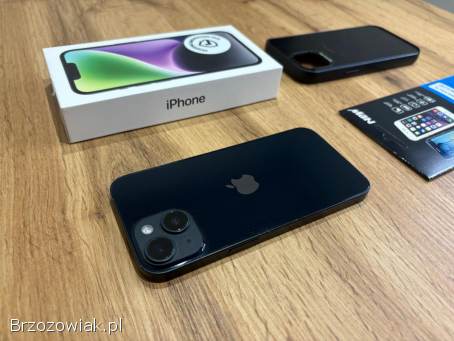 Okazja!  Iphone 14 -  Midnight!  Gwarancja!  Kondycja Baterii 100!