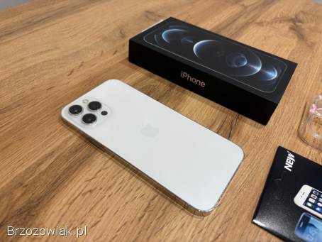 Iphone 12 Pro Max -  Biały/Srebrny!  Super Stan!  Gwarancja!  Bat 100