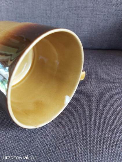 Serwis kawowy Ania z Tułowic zestaw dzbanek mlecznik kubeczki PRL vintage.