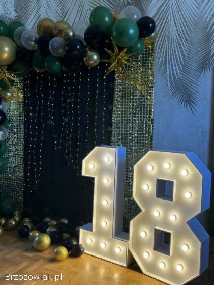 Cyfry na 18 urodziny