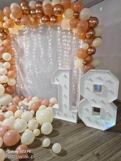 Cyfry na 18 urodziny