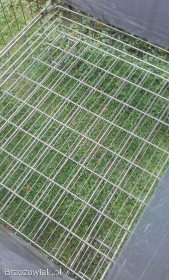 Kosz metalowy skrzyniopaleta klatka składana