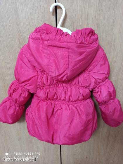 Kurtka zimowa ocieplana dla dziewczynki na 2-3 lata