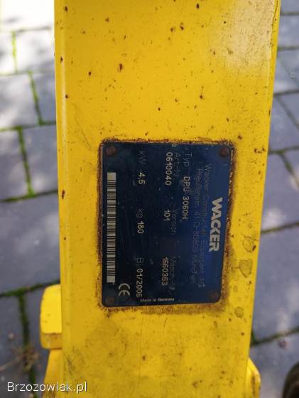 Wacker dpu 3060 zagęszczarka 180 kg ubijak stan bdb