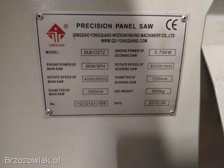 Piła formatowa Unisunx z podcinakiem 220