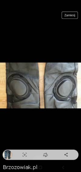 Spodnie motocyklowe skórzane