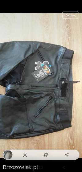 Spodnie motocyklowe skórzane