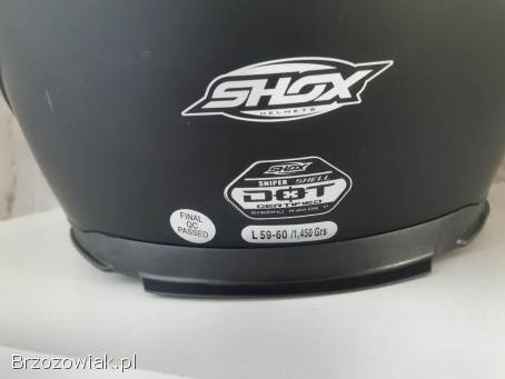 Nowy kask motocyklowy shox