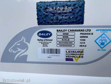 Przyczepa Kempingowa Bailey