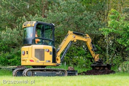 Usługi minikoparką 3t niwelacje terenu kopanie wypożyczalnia lawet