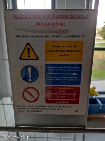 Wózek Kosz Siatkowy Transportowy Magazynowy