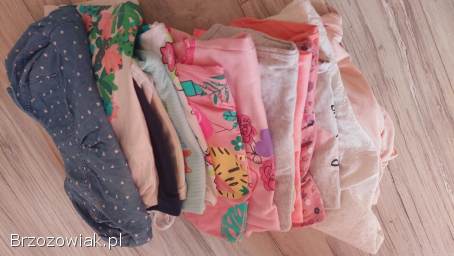Paka ubranek dla dziewczynki 80-86 zestaw mega