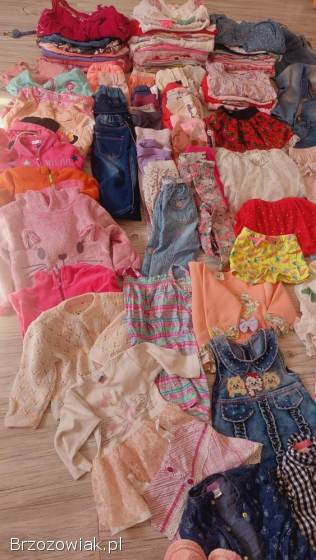 Paka ubranek dla dziewczynki 80-86 zestaw mega