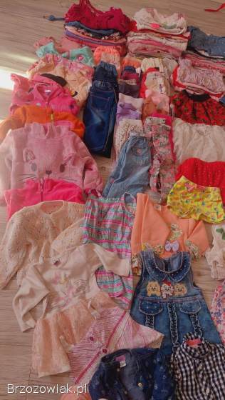 Paka ubranek dla dziewczynki 80-86 zestaw mega