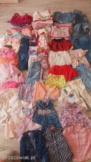 Paka ubranek dla dziewczynki 80-86 zestaw mega
