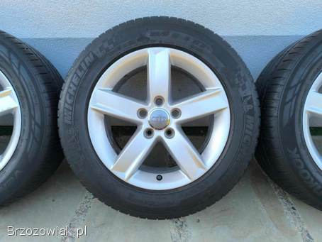 Alufelgi 16 5x112 opony letnie 225/55R16 Audi VW Seat Skoda Mercedes BMW