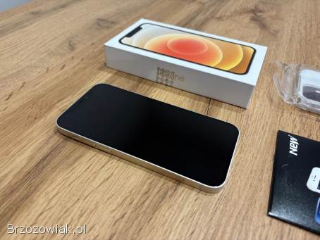 Okazja!  Iphone 12 Biały!  Kondycja Baterii 100 Gwarancja!  Super Stan!