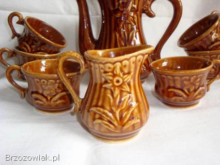 Zestaw kawowo ozdobny z PRL