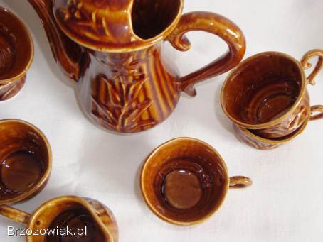Zestaw kawowo ozdobny z PRL