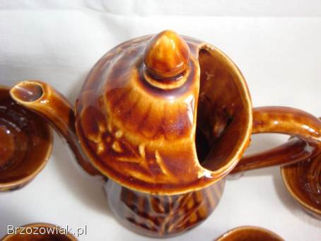 Zestaw kawowo ozdobny z PRL