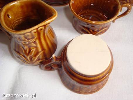 Zestaw kawowo ozdobny z PRL