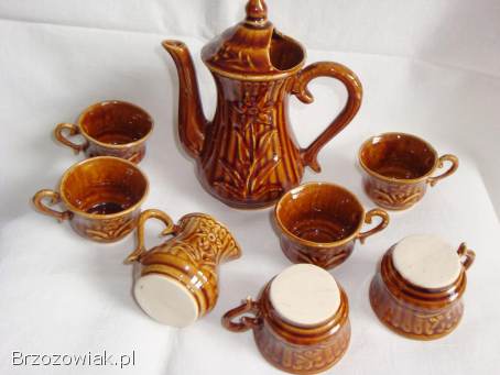 Zestaw kawowo ozdobny z PRL