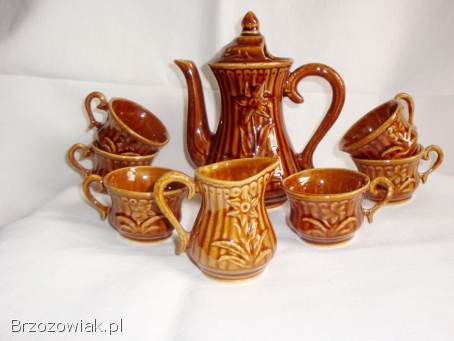 Zestaw kawowo ozdobny z PRL