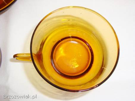 Szklany zestaw z PRL