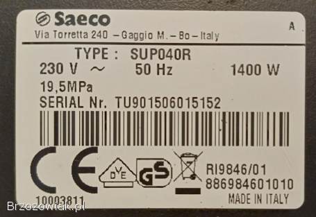 Ekspres ciśnieniowy do kawy Saeco Aulika