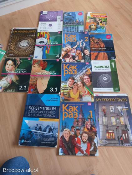 Sprzedam książki do liceum i technikum.
