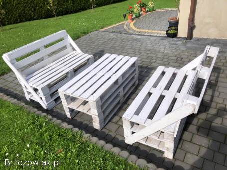 Meble z palet ogrodowe