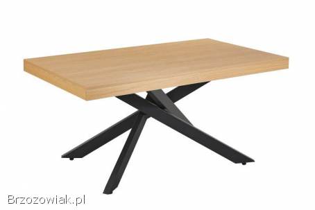 Stół do salonu -  dąb naturany,  noga pająk,  Krzesło obrotowe -  kolory.