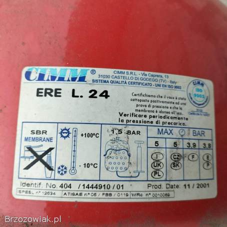 Naczynie przeponowe zbiorcze 24l