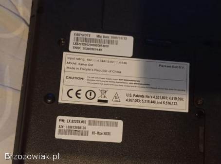 Sprawny laptop Packard Ball