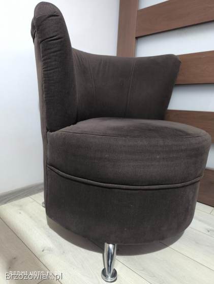 Fotel 2 szt.  w kolorze brazowym