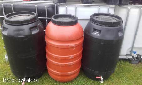 Beczki plastikowe spozywcze 220l,  250l