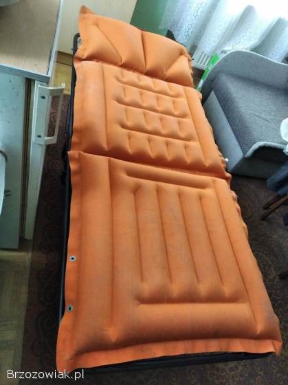 Nowe łóżko składane turystyczne polowe pojedyncze 190 x 80 kółka + materac tanio