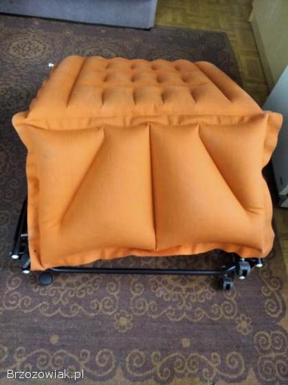 Nowe łóżko składane turystyczne polowe pojedyncze 190 x 80 kółka + materac tanio