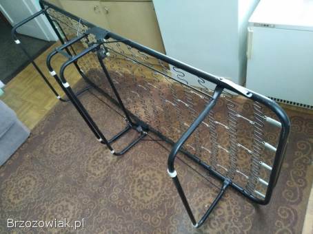 Nowe łóżko składane turystyczne polowe pojedyncze 190 x 80 kółka + materac tanio