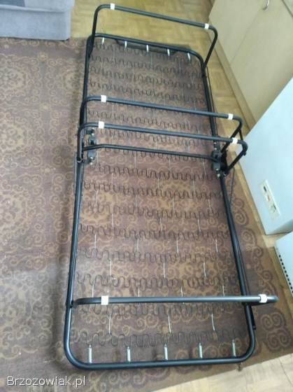 Nowe łóżko składane turystyczne polowe pojedyncze 190 x 80 kółka + materac tanio