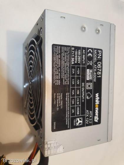 Zasilacz Whitenergy ATX-400W,  zregenerowany wentylator,  odkurzony