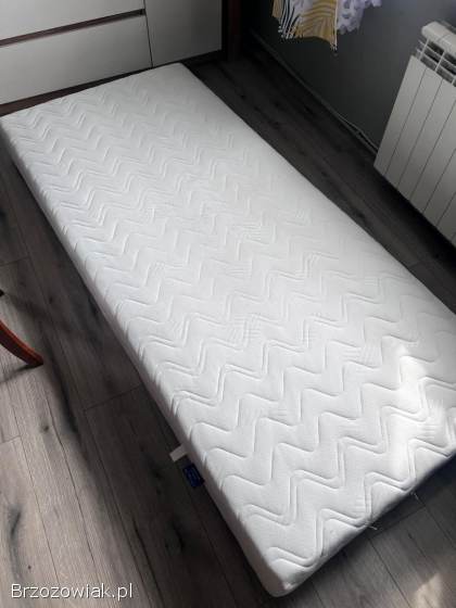 Sprzedam Łóżko jednoosobowe białe 90x200 Sumantra z materacem optimum syriusz