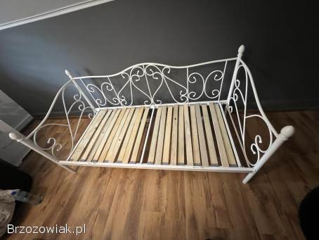 Sprzedam Łóżko jednoosobowe białe 90x200 Sumantra z materacem optimum syriusz